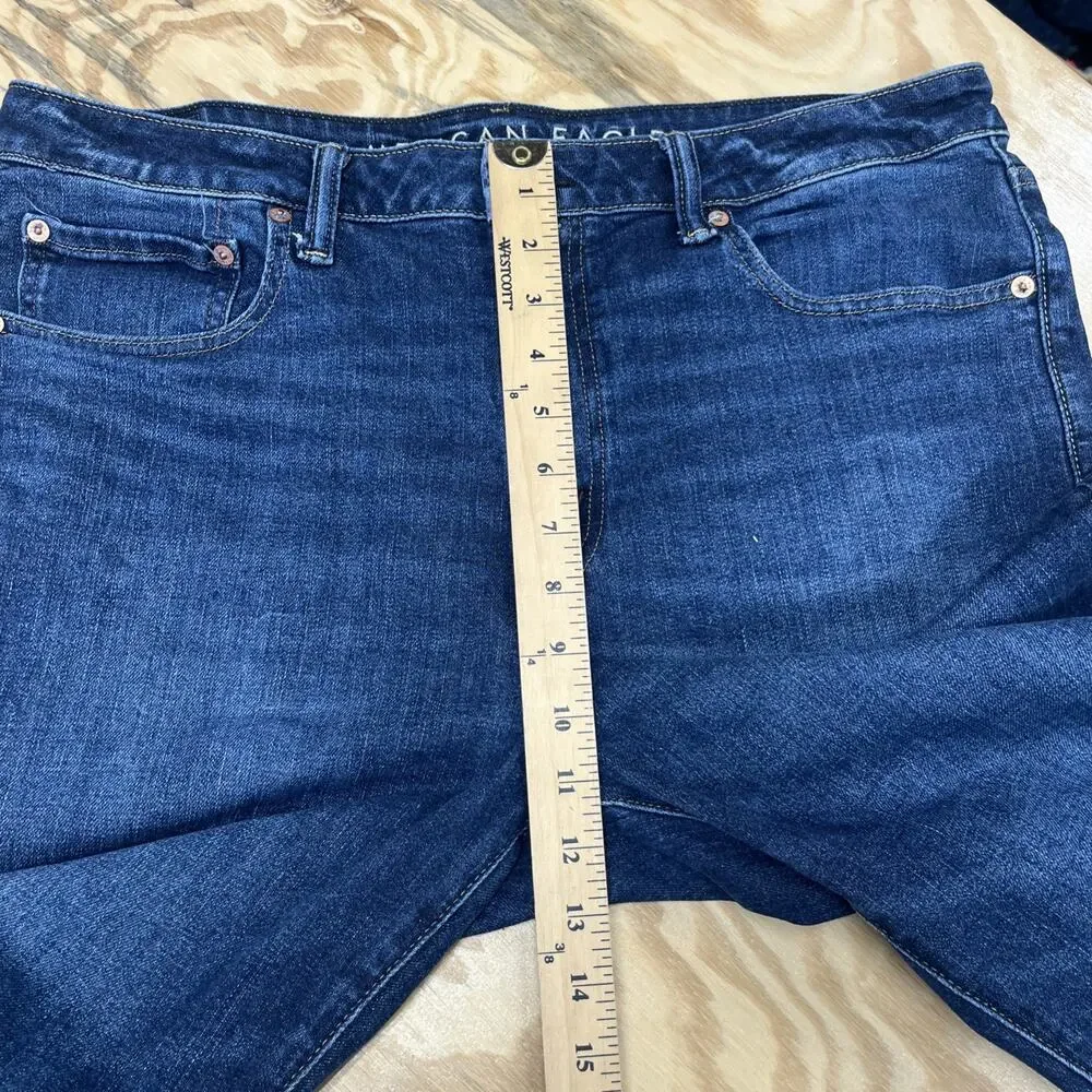 American Eagle Outfitters Athletic Fit Jeans Mens Size 34x34 (34X33) Stretch